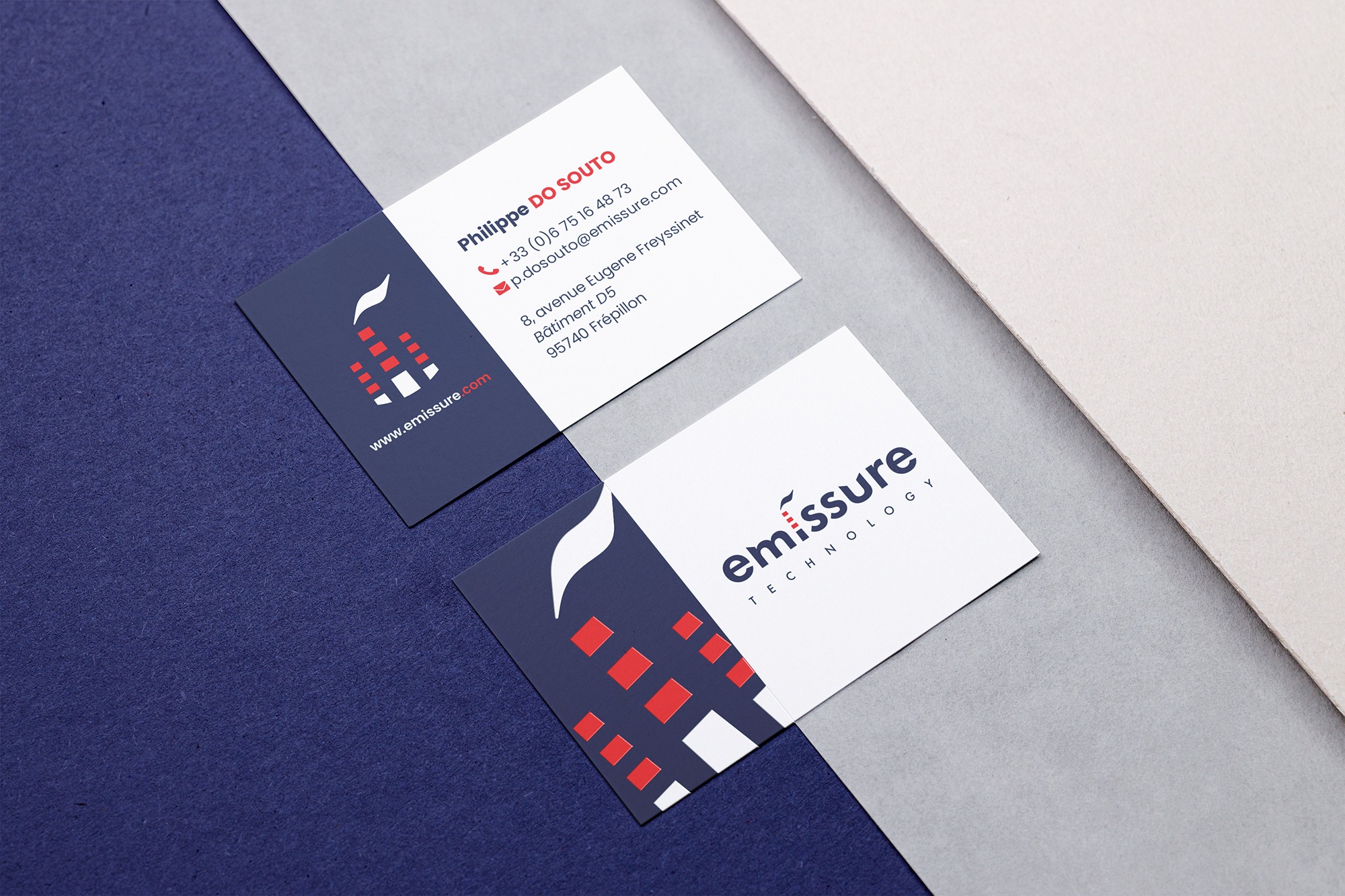 Cr&eacute;ation de carte de visite Emissure Technology
