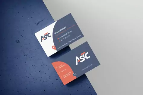Cr&eacute;ation de carte de visite ASTC