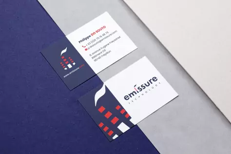 Cr&eacute;ation de carte de visite Emissure Technology