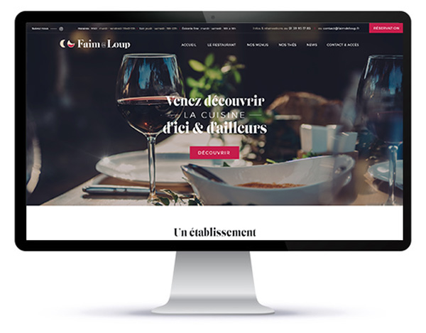 Création de site internet vitrine pour un restaurant