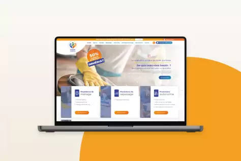 Cr&eacute;ation d'un site vitrine Homny Services